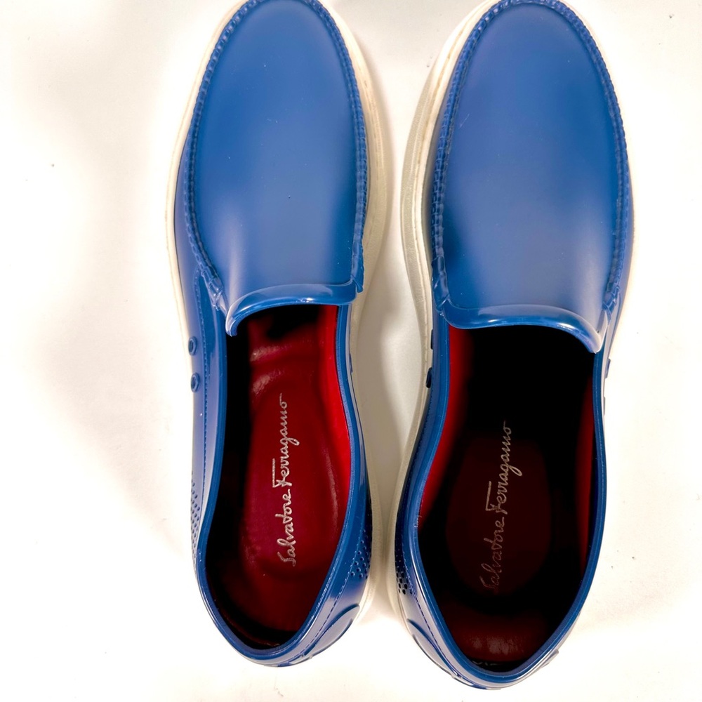 Salvatore Ferragamo Men's Fury 2 Synthetic Loafers/Boat Shoes Size 9 - Picture 8 of 16